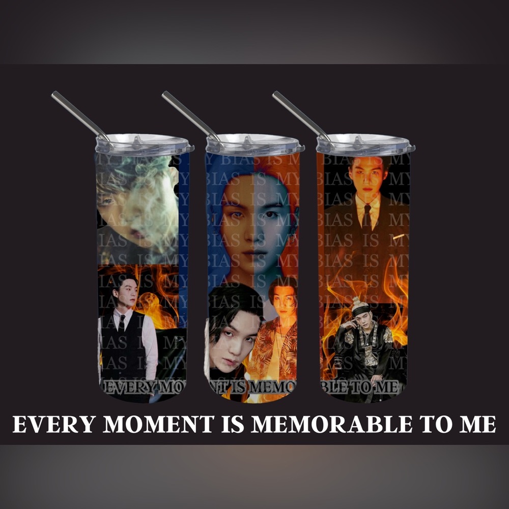 Custom 20oz Agust D BTS BIAS Tumbler